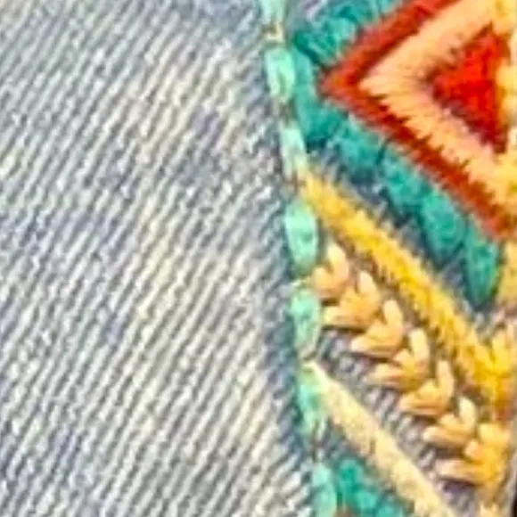Driftwood x Free People Gizelle 27 High-Rise Embroidered Skinny Jeans New