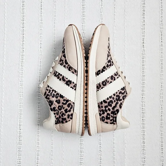 DV Dolce Vita Leopard Print Retro Sneakers Athletic Shoes Jammy Women's 7