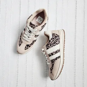 DV Dolce Vita Leopard Print Retro Sneakers Athletic Shoes Jammy Women's 7