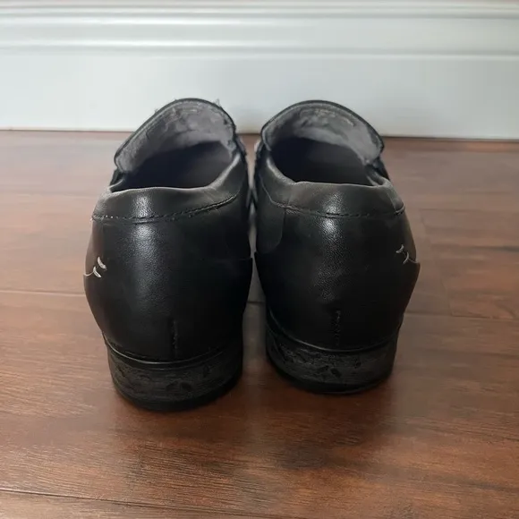 Earth Avani Barcelona Black Leather Penny Loafers-Size 9M