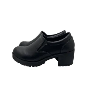 Eastland Reese Women's Chunky Heeled Loafers US 8.5M EUR 39 Black Y2K Whimsygoth