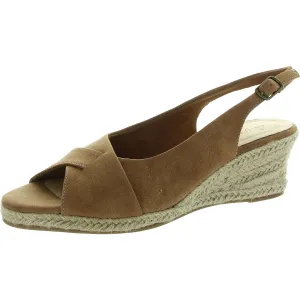 Easy Street Womens Devlin Padded Insole Faux Suede Espadrilles