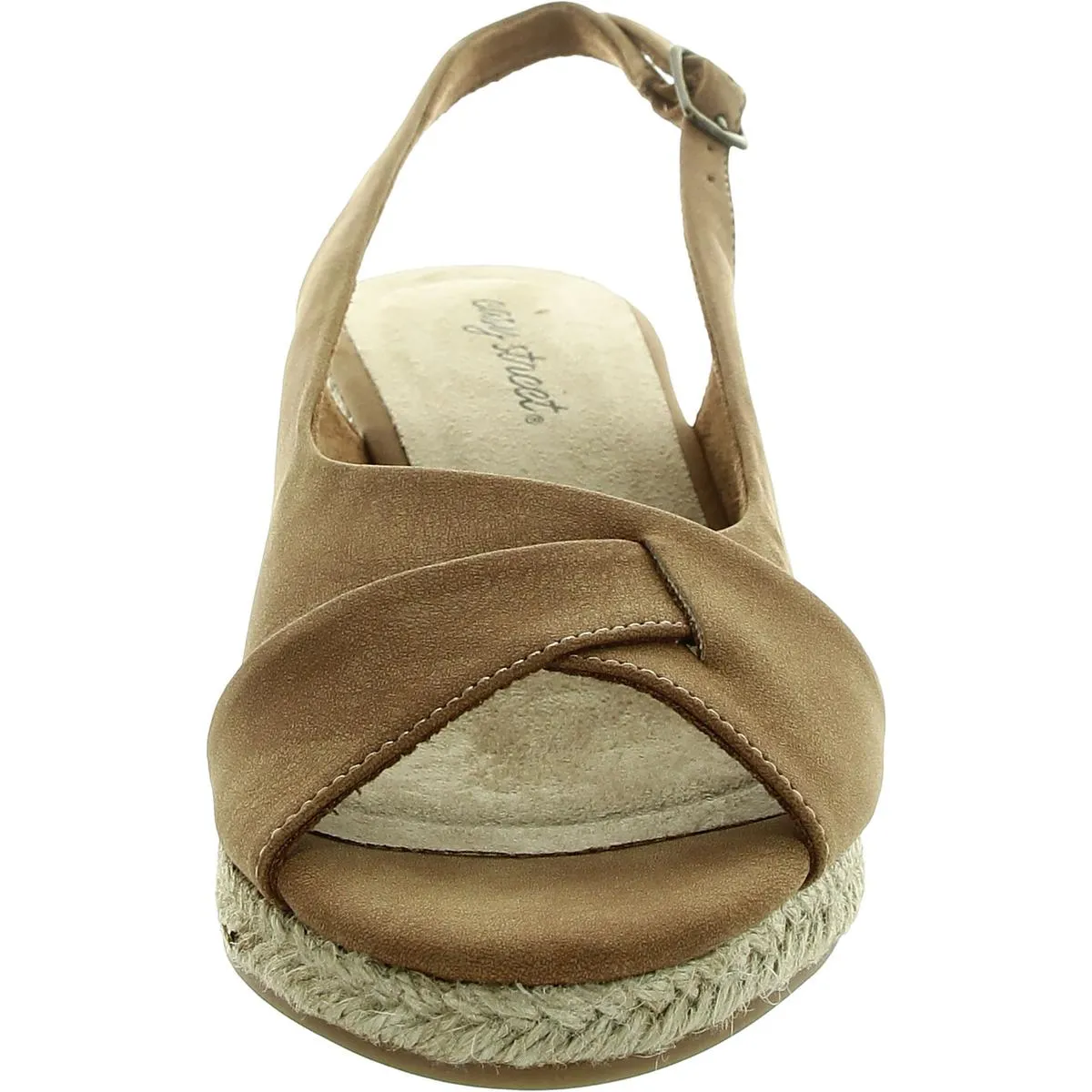 Easy Street Womens Devlin Padded Insole Faux Suede Espadrilles