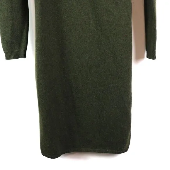 EC Ralph Lauren Black Label Cashmere Wool Silk Wrap Dress Size L