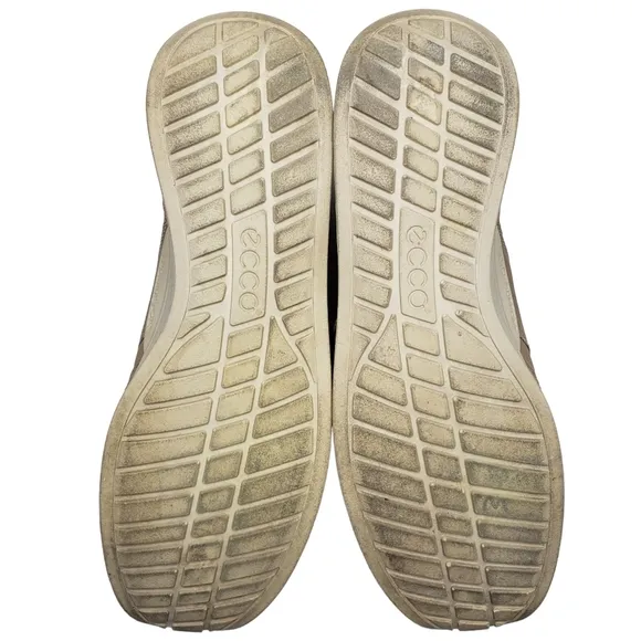 ecco | Beige Cream Neutral Casual Lace Up Comfort Sneakers Women's 10 - 10.5