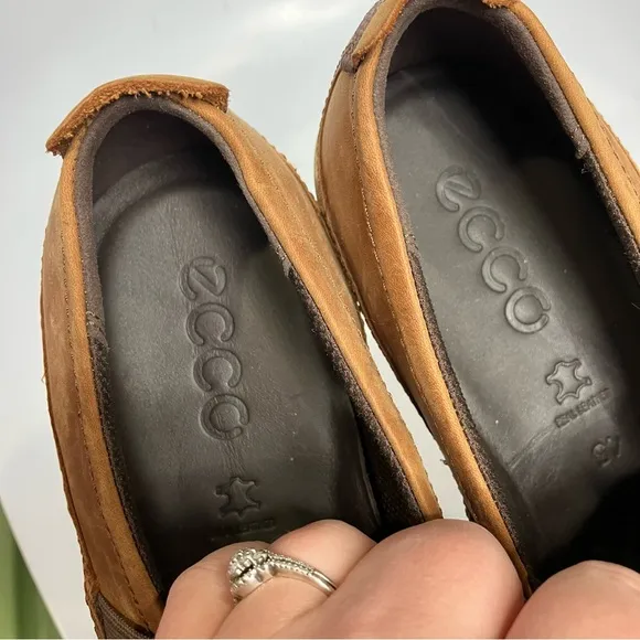 Ecco Collin perforated slip on sneakers loafers size 11