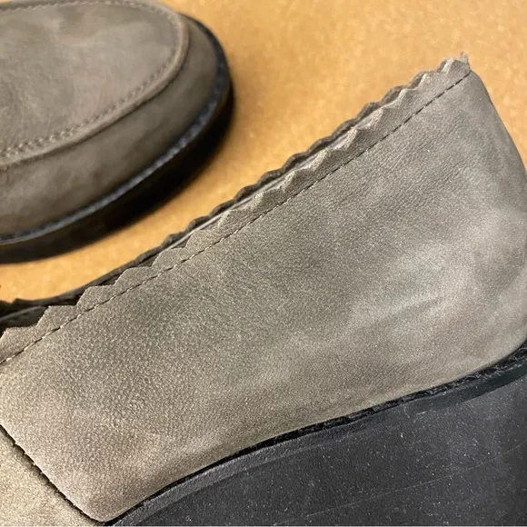 EILEEN FISHER HARRIA LOAFERS BLOCK CHUNKY PLATFORM HEELS SIZE 8.5