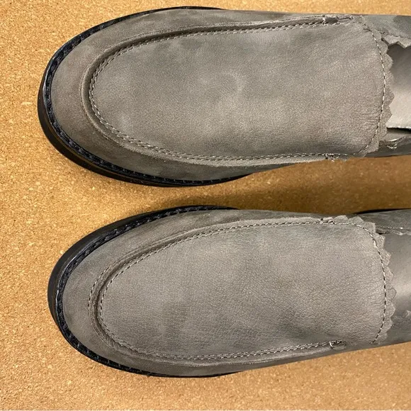 EILEEN FISHER HARRIA LOAFERS BLOCK CHUNKY PLATFORM HEELS SIZE 8.5