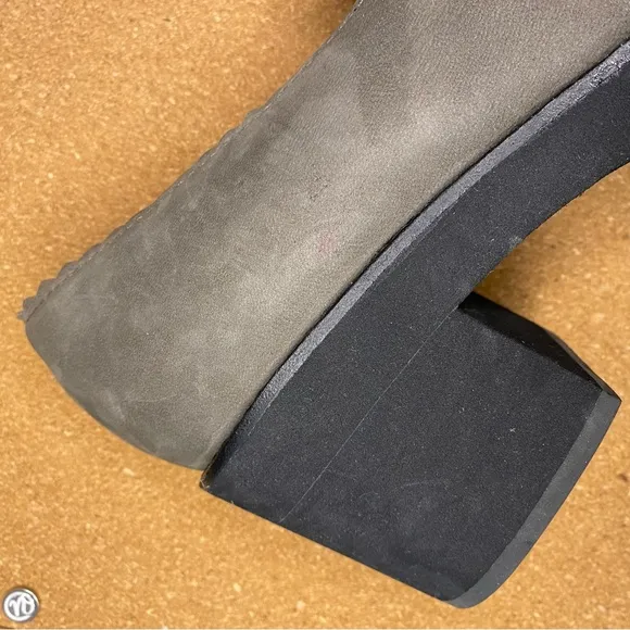 EILEEN FISHER HARRIA LOAFERS BLOCK CHUNKY PLATFORM HEELS SIZE 8.5