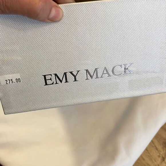 EMY MACK RUST COLORED CUT OUT FLATS.  NICELY PADDED.  NEW IN BOX