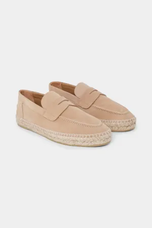 Espadrille en peau - Beige