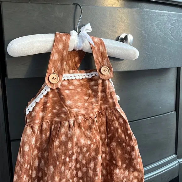 Esther and Jo Bespoke Fawn Romper 🦌🤎