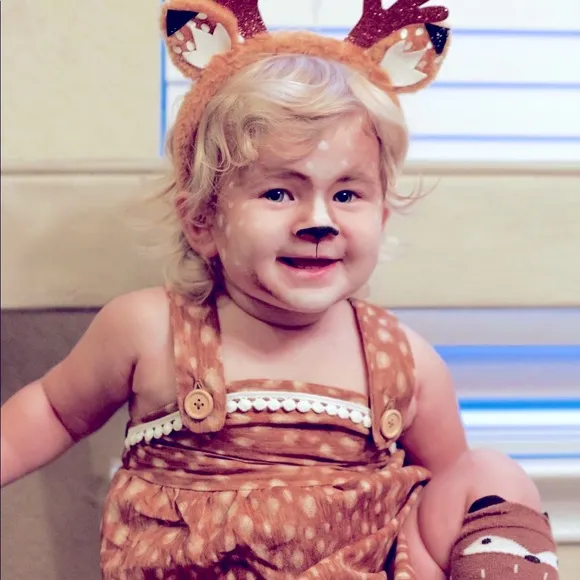 Esther and Jo Bespoke Fawn Romper 🦌🤎