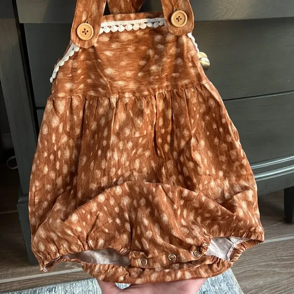 Esther and Jo Bespoke Fawn Romper 🦌🤎