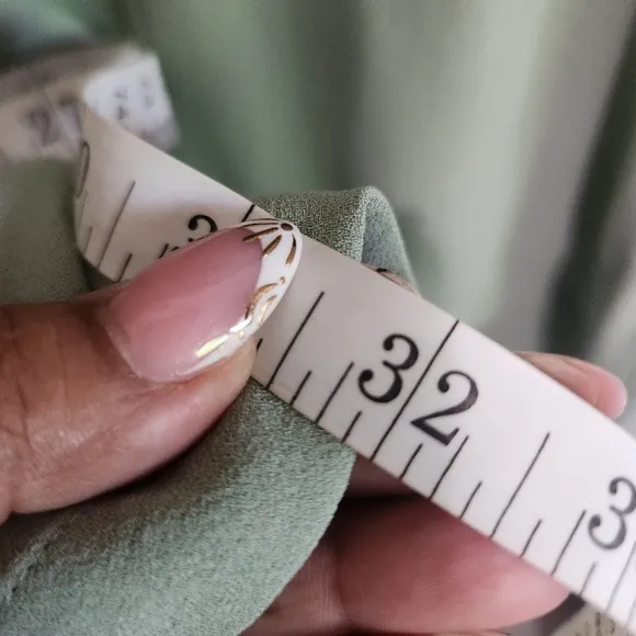 EUC EILEEN FISHER 100% SILK GEORGETTE SAGE SHIFT DRESS FRONT POCKET SZ XS