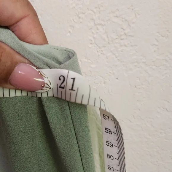 EUC EILEEN FISHER 100% SILK GEORGETTE SAGE SHIFT DRESS FRONT POCKET SZ XS