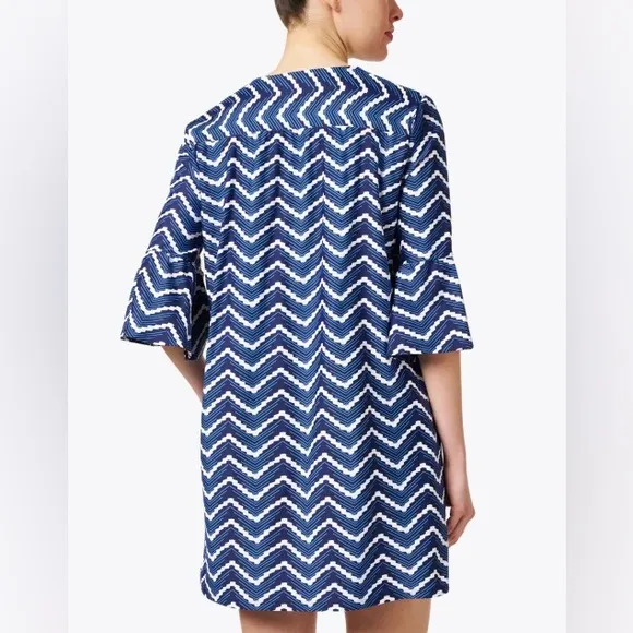 EUC Jude Connally Kerry Chevron Print Dress