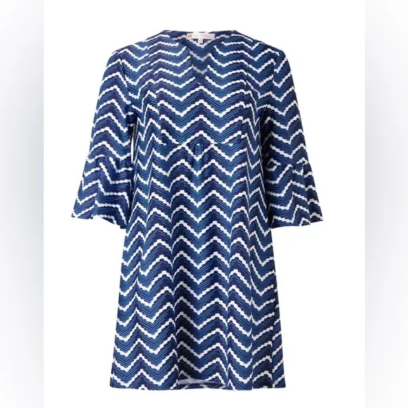 EUC Jude Connally Kerry Chevron Print Dress