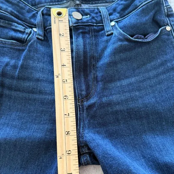 EUC Paige Genevieve High Rise Flare Dark Wash Jean Sz 26