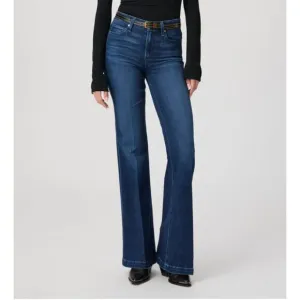 EUC Paige Genevieve High Rise Flare Dark Wash Jean Sz 26