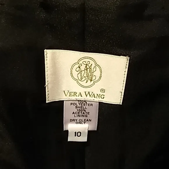 EUC Sz 10 Vera Wang black chiffon dress