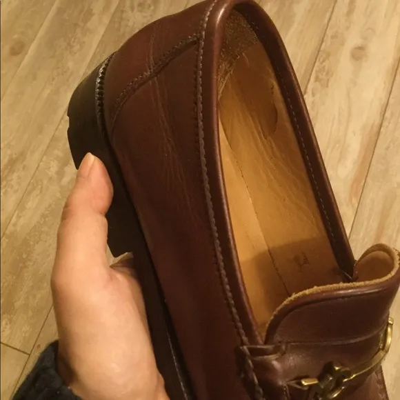 EUC Vintage Bruno magli monogram penny loafers Men’s 8