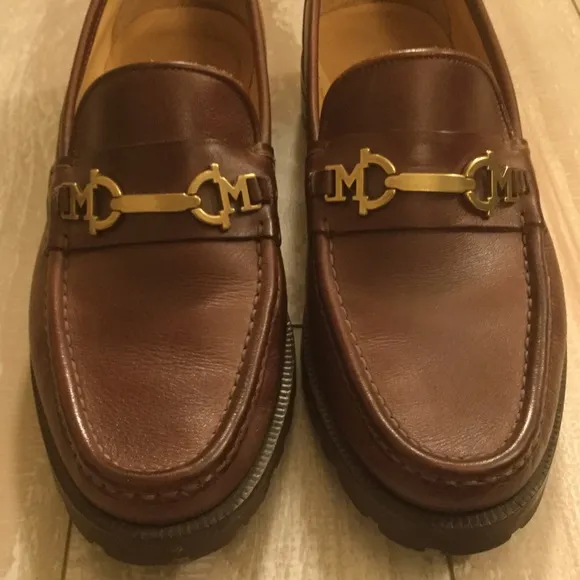 EUC Vintage Bruno magli monogram penny loafers Men’s 8