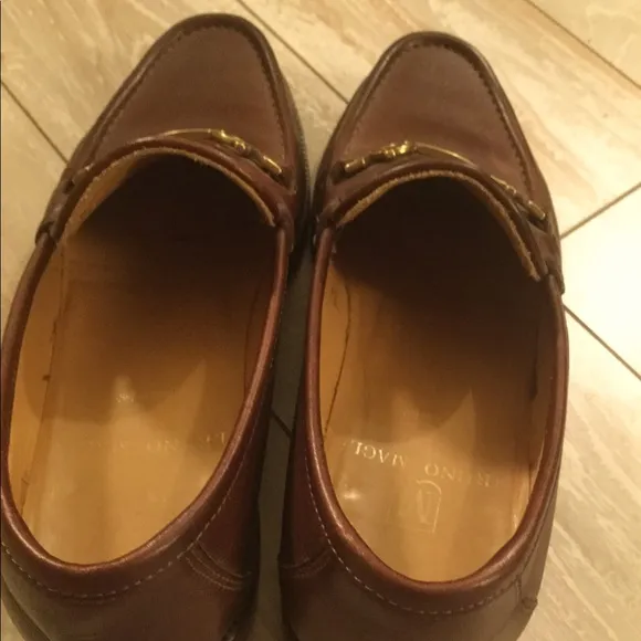 EUC Vintage Bruno magli monogram penny loafers Men’s 8