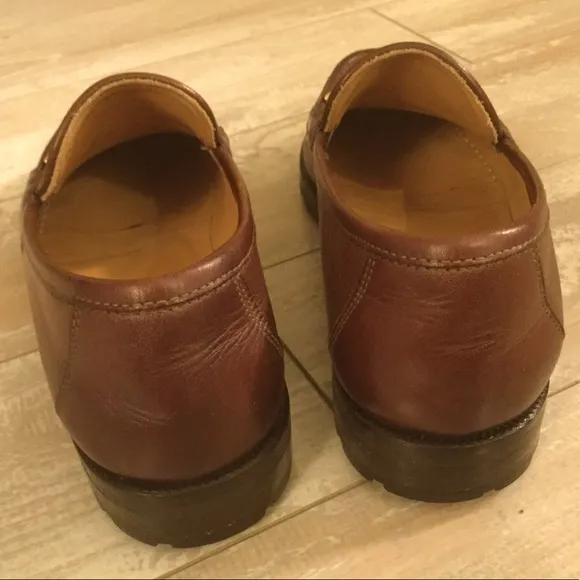 EUC Vintage Bruno magli monogram penny loafers Men’s 8