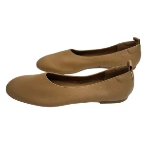 Everlane New! Day Glove Tan Italian Leather Flats Comfort Cushioned Casual 9