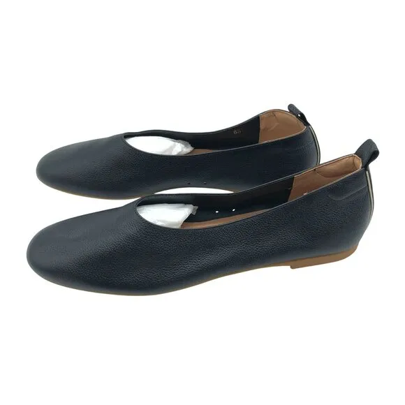 Everlane Shoes The Day Glove Ballet Flats Leather Slip On Black Size 8.5