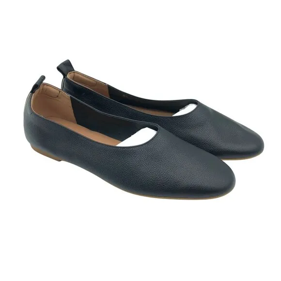 Everlane Shoes The Day Glove Ballet Flats Leather Slip On Black Size 8.5