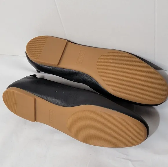 Everlane The Day Glove in Black Leather Womens Size 7 Slip On Shoes Flats