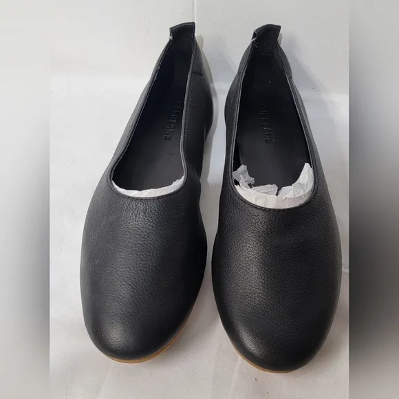 Everlane The Day Glove in Black Leather Womens Size 7 Slip On Shoes Flats