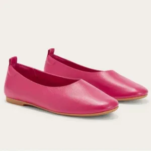 EVERLANE The Italian Leather Day Glove Pink Red Currant Flats Slip On 5.5 NEW