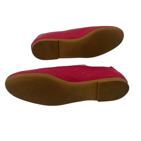EVERLANE The Italian Leather Day Glove Pink Red Currant Flats Slip On 5.5 NEW