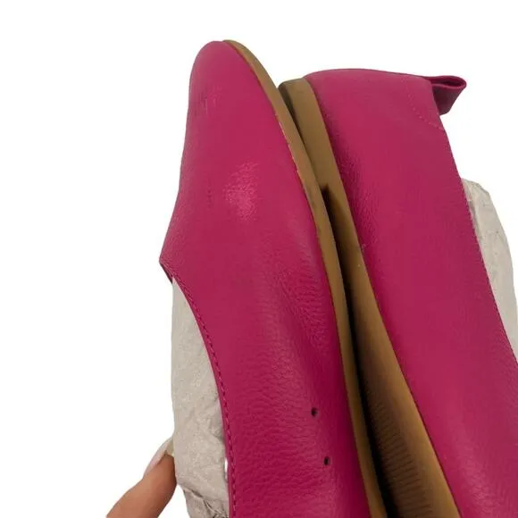 EVERLANE The Italian Leather Day Glove Pink Red Currant Flats Slip On 5.5 NEW