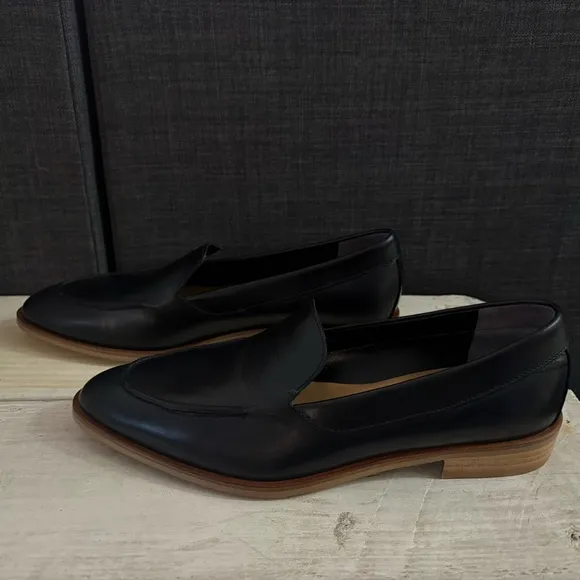 Everlane The Modern Loafer Italian Leather Black ORIGINAL DESIGN Size 8.5 NWOB