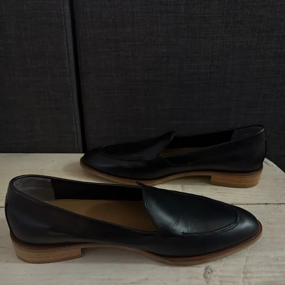 Everlane The Modern Loafer Italian Leather Black ORIGINAL DESIGN Size 8.5 NWOB