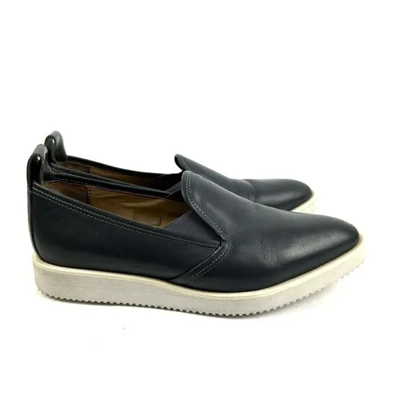 Everlane The Street Shoe 7.5 Loafers Gray White Slip On Comfort Made in Italy