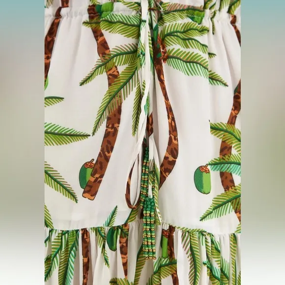 Farm Rio Swinging palms mini dress