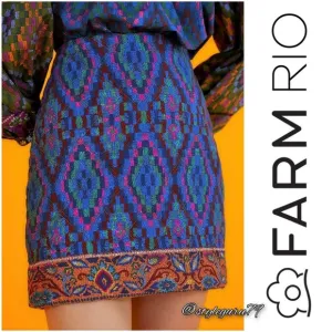 FARM Rio Tapestry Scarf Mini Skirt