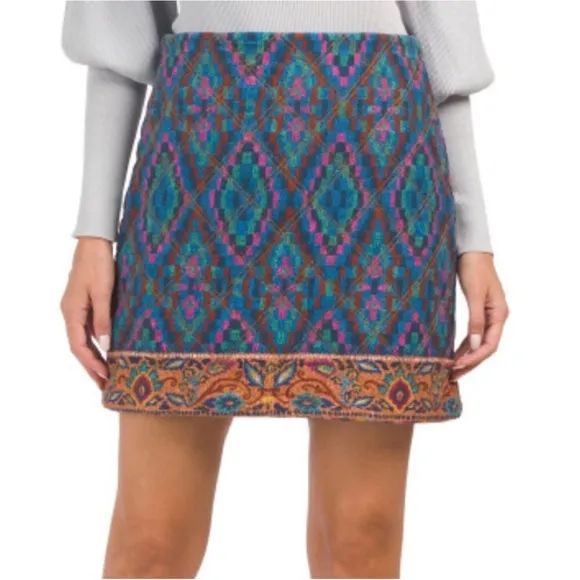 FARM Rio Tapestry Scarf Mini Skirt