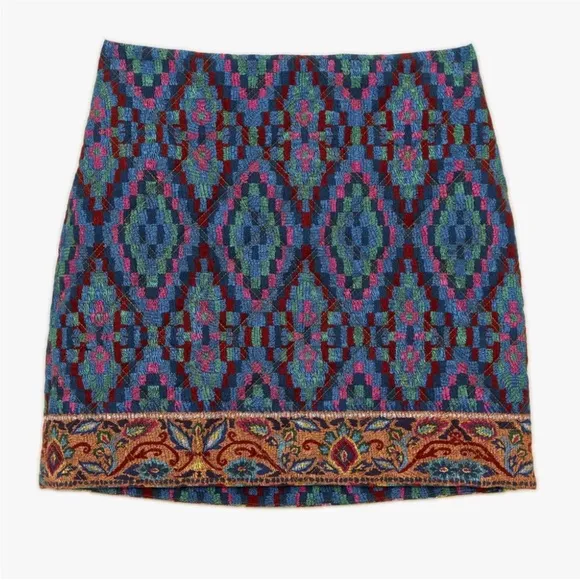 FARM Rio Tapestry Scarf Mini Skirt