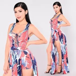 🔥Fashion Nova Floral Maxi Playsuit Romper