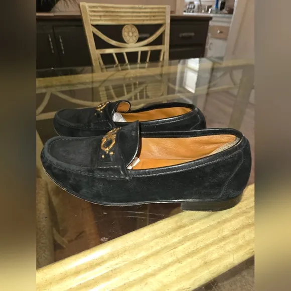 Ferragamo Mens Suede Shoes, Size 7EE,rtls For $599.00