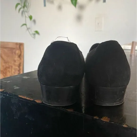 Ferragamo Black Suede Loafers