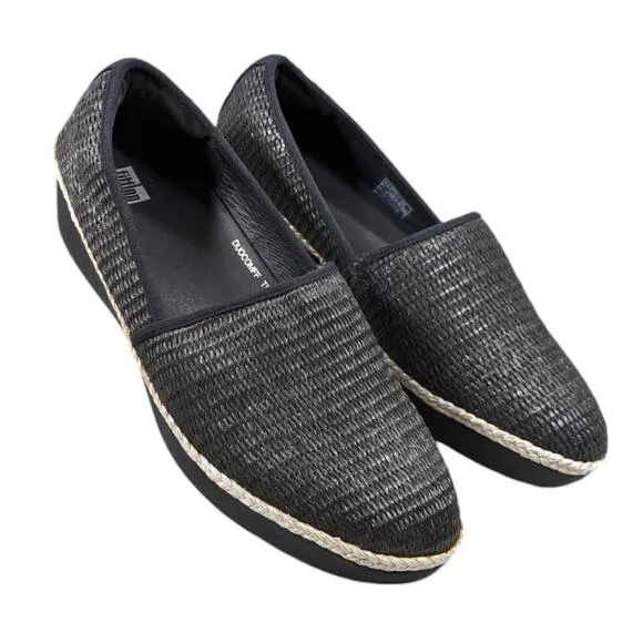 FitFlop Casa Raffia Loafers NWOT Size 11  S2922