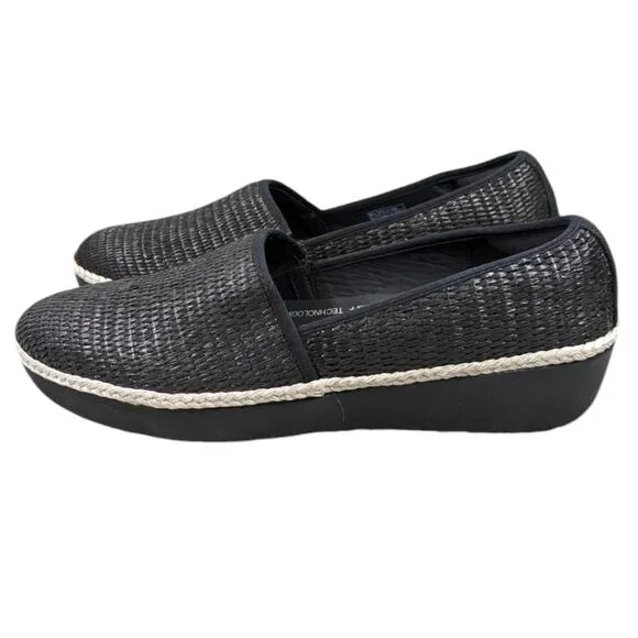 FitFlop Casa Raffia Loafers NWOT Size 11  S2922
