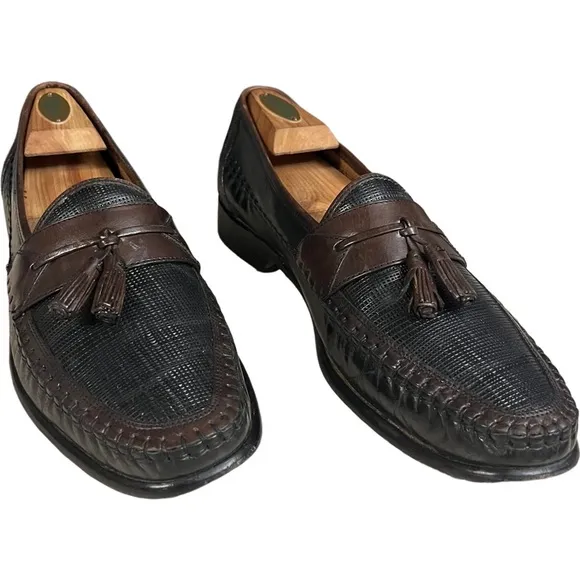 Florsheim Bio Comfort Brown/Black Tassel Loafer Size 11 B